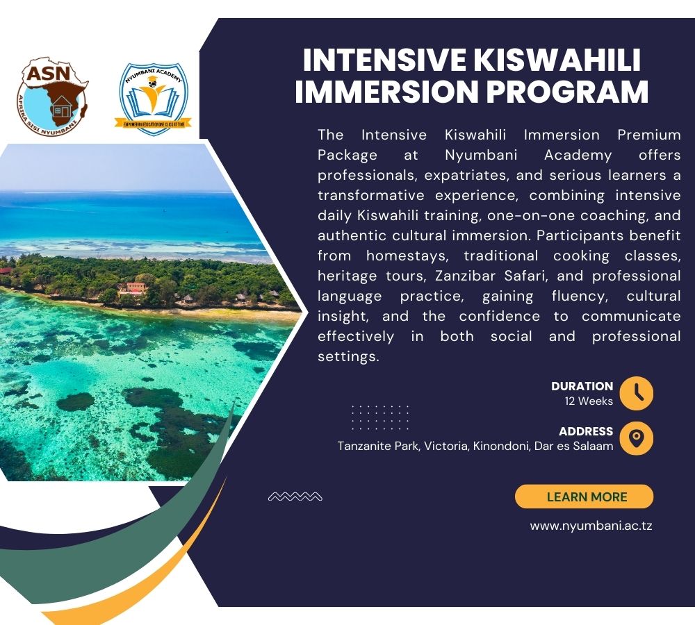 Intensive Kiswahili Immersion Program - Premium Package (Full Cultural Immersion)
