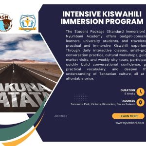 Kiswahili Immersion Program - Student Package (Standard Immersion)