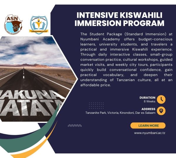 Kiswahili Immersion Program - Student Package (Standard Immersion)